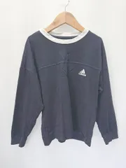 ◇ Θ φ adidas アディダス バックプリント 長袖 ロンＴ カットソー サイズ130 ネイビー キッズ 子供服 男の子 E  【1503040005824】