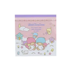 【メール便】リトルツインスターズ メモ帳 スクエアメモ ピンク サンリオ サンスター文具 新学期準備文具 かわいい キャラクター グッズ 