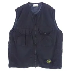 STONE ISLAND ストーンアイランド ベスト 7815G0619 ベスト ナイロン ガーメントダイ シワ加工 ブラック系 3XL【中古】のサムネイル