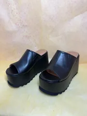 ♡新品未使用♡ 　Sサイズ 【22.0cm-22.5cm】 　ヨースケ YOSUKE  　レディース 　厚底サンダル　厚底ミュールサンダル　　MY1233-446