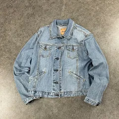 Levi's Signature Denim Trucker Jacket Blouson Used Blue リーバイス シグネチャー デニムジャケット トラッカージャケット ブルゾン ブルー ストレッチ レディース XL