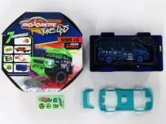 【中古】ミニカー 1/69 TOYOTA HIACE #40(ブルー×シルバー) 「MAJORETTE TUNE-UP’s SERIES #3 with NEON EFFECTS」 [212051018]