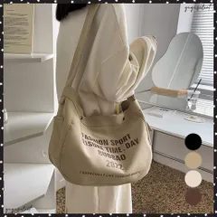 キャンバス ショルダーバッグ レディースロゴ トートバッグ A4 英字プリント 斜めがけかばん 大容量 肩掛けバッグ カジュアル 2WAY 通勤バッグ おしゃれ布バッグ 大きめ キャンバス トート ワンショルダー 鞄