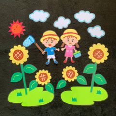 132   壁面飾り　夏