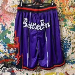 ラプターズ　ハーフパンツ リプリント 短パン メンズ バスケ 新品　紫　パープル