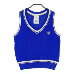 サイズ：M JUN&ROPE ジュン アンド ロペ  Vネック ニットベスト  ブルー系 [240101318044] ゴルフウェア レディース ストスト