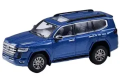 【中古】ミニカー 1/64 トヨタ ランドクルーザー LC300 - LHD(ブルー) [KS042-162 ]