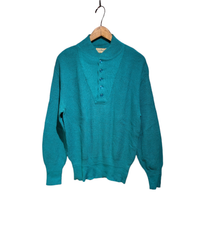 80s〜 LLBean henlyneak Cottonknit　MADEINUSA