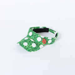 【認定リユース品】芝×ドット柄 バイザー (UNISEX)