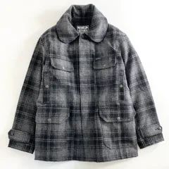 32d23 HYSTERIC GLAMOUR ヒステリックグラマー オンブレーチェック クルーザージャケットマッキーノコート 02223AB07 L グレー メンズのサムネイル