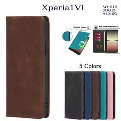 Xperia1VI レザー手帳型ケース　SO-51E/SOG13/A401SO