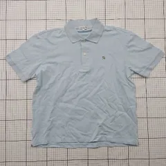 ◇ ⊂ Arnold Palmer アーノルド パーマー ワンポイント刺繍 半袖 ポロシャツ サイズLL ライトブルー系 メンズ E  【1508200022161】