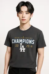 Tシャツ　ロサンゼルス・ドジャース 2020 ワールドシリーズ優勝記念Tシャツ　Sサイズ　※Used