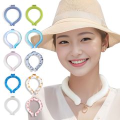 クールリング Mサイズ クールネック   熱中症対策 暑さ対策 冷たい ひんやり 保冷剤 冷感グッズ 冷却チューブ 子ども 大人 男性 女性 子供用 女の子 男の子 首 冷却 熱中症対策 暑さ対策 冷たい ひんやり 冷感グッズ  持続温度制御