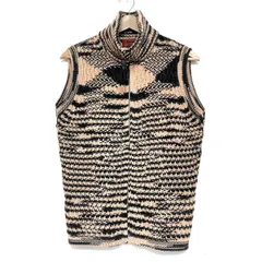 ミッソーニ　ジレ　ベスト セール】 レノクロスジャージー Vカラーミドルジレ （ベスト