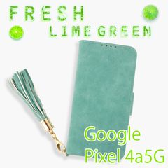 【処分】 Google Pixel 4a5G ケース 手帳型 おしゃれ Pixel4a5G かわいい カバー ピクセル4a5G ストラップ 緑 グリーン ミラー レザー 革 送料無料 安い スマホケース
