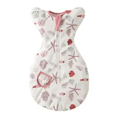 ☆ 珊瑚 ☆ L ☆ おくるみ 赤ちゃん コットン ykswaddle1 ベビー おくるみ 赤ちゃん スワドル スリーパー 手が出せる コットン 通気 敏感肌 新生児 安眠 夜泣き 寝返り 対策 快眠 ぐずり 静電気防止 出産祝い