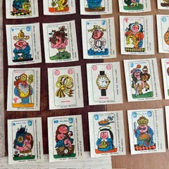 268・マッチラベル　名前カレンダー　32柄　1966年頃　　レア　アンティーク　ラベルシート 切手趣味週間　コレクション　海外ヴィンテージ　蚤の市　海外アンティーク　　コレクション　ラベル　海外紙物　チェコ　ジャンクジャーナル　紙もの　古い紙