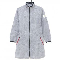 オークリー 半袖ハイネックシャツ ライトグレー×白 総柄 凹凸