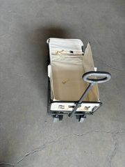 キャリーワゴン アウトドアワゴン  ブレーキ付き 前輪360°度回転 キャンプワゴン 軽量 コンパクト アウトドアキャリー マルチキャリーワゴン 収納ポケット レジャー キャンプ用品 荷物運び 引っ越し sl-lc130-iv-b199