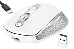 USB & Bluetooth 2.4G 3.5. Mouse マウス- 6ボタン 静音 無線 省エネルギー 人間工学 充電式 マウス 持ち運び便利- FENIFOX MacWindowssurfaceMicrosoftに対応ぎんはくしょく