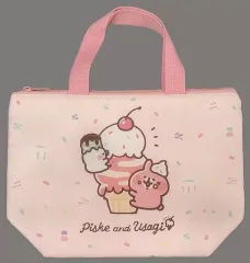 【中古】バッグ(キャラクター) ピスケ＆うさぎ(アイス) 保冷ランチトート「カナヘイの小動物 ピスケ＆うさぎ 当りくじ」