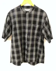 UNITED ARROWS（ユナイテッドアローズ）3216-299-0308　green label relaxing　チェック　バギー　バンドカラー　半袖シャツ【E3793-007】