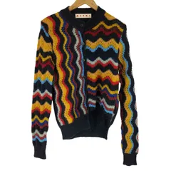 マルニ MARNI モヘア マルチカラー変形ニットカーディガン レディース  40