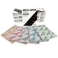 ONYX JAPAN サンディングスポンジ 研磨材 サンドペーパー 5枚セット 100mm x120mm (アソート5種類各1枚 P320-3000)