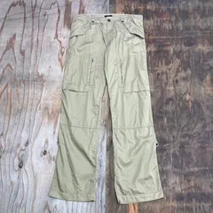 JUN MEN ジュンメン ギミック カーゴ パンツ ジップ ボンデージ ベージュ カーキ ダブルニー Y2K テック パンク メンズ サイズ L MF155のサムネイル