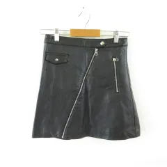 エイチ&エム H&M ミニスカート 台形 黒 34 *T719