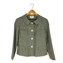 フォーティーナインアヴェニュージュンコシマダ 49AV.Junko Shimada 4ポケット チェック シャツ ジャケット レディース JPN：38 