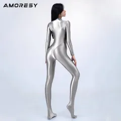全身タイツ 光沢 ツルスベ ゼンタイ シルバー 銀 Lサイズ 新品 ZENTAI 全身タイツ 光沢 ツルスベ ゼンタイ シルバー 銀 Lサイズ 新品