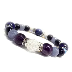 天然石 パワーストーン ブレスレット アメジスト ラピスラズリ アクアマリン