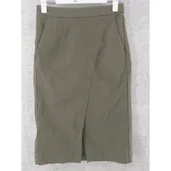 ◇ SENSE OF PLACE センスオブプレイス ウエストゴム ロング タイト スカート 38 カーキ レディース  【中古】 【1002797314680】