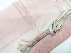 【一輝堂】【着物】和装小物　帯締め帯揚げセット　帯締　帯揚　大和組　金糸　25w03-4505