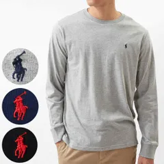 ポロ ラルフローレン 長袖Tシャツ メンズ POLO RALPH LAUREN ボーイズライン 323843804 GREY HTR