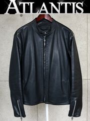 CHROME HEARTS 銀座店 クロムハーツ レーシング2 シングル ライダース ジャケット レザー メンズ シルバー size:L 黒 98628