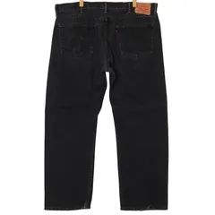 リーバイス 505 ブラックデニムパンツ 古着 メンズW40/L30インチ ブラック系 pc-0078