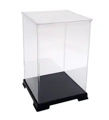 【特価セール】プラスチック 透明 (cm) 横幅12×奥行12×高さ16 フィギュアケース Octagon