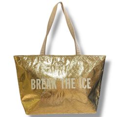 kate spade ケイトスペード BRAKE THEICE トートバッグ クーラーバッグ 保冷バッグ トートバッグ メタリック 華やか ゴールド レディース ゴーゴー古着セントラルパーク名古屋店No.714