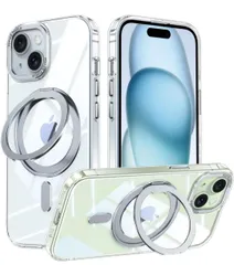 ★iPhone 13 適用 ケース Magsafe対応 アイフォン13 カバー 360°回転スタンド Uovon