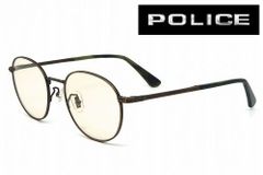 POLICE ポリス カスタムサングラス SPLD94J-RINN ROADIE LIGHT BROWN 可視光線透過率80％ 丸めがね ラウンドサングラス メンズレ ディス アンティークカラー 国内正規品 DERIGO JAPAN