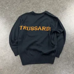 TRUSSARDI　トラサルディ　ニット TRUSSARDI トラサルディ ウール アーガイル クルーネック ニット