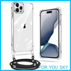 【人気商品】iPhone 11 Pro Max ケース クリア ネック ショルダー ストラップ付き iPhone 11 Pro Max スマホケース アイフォン 11 Pro Max カバー 耐衝撃 薄型 軽量 TPU スマホ シリコン 紐付き 斜めがけ 織り