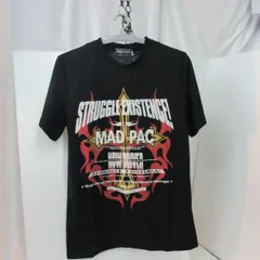ドライメッシュ　半袖プリントTシャツ　M　クロ