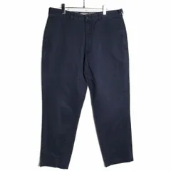 90's 00's ポロラルフローレン 2タック コットン チノパンツ 紺 (36×32) ネイビー ポロチノ チノパン ゴードンパンツ 旧タグ オールド Y2K　アメリカ古着 USED  ビンテージ ヴィンテージ