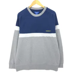 古着 アディダス adidas ORIGINALS オリジナルス ワンポイントロゴスウェットシャツ トレーナー メンズL相当/eaa448461