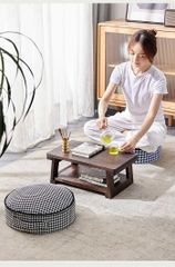 低反発座布団 極厚13cm 丸型 フロアクッション 和室洋室兼用 北欧風シンプルデザイン 座椅子 リビング用 かわいい