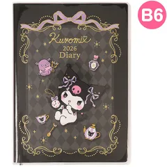 クロミ B6ダイアリー ブロックタイプ 手帳 スケジュール帳 日記帳 予定シール付き 2026年 サンリオ sanrio キャラクター